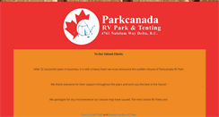 Desktop Screenshot of parkcanada.com