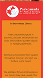 Mobile Screenshot of parkcanada.com